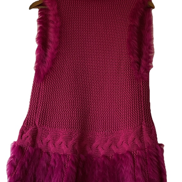 Small Purple/ Pink Lilly Pulitzer Torino Faux Fur Vest Bordeaux - Picture 8 of 8